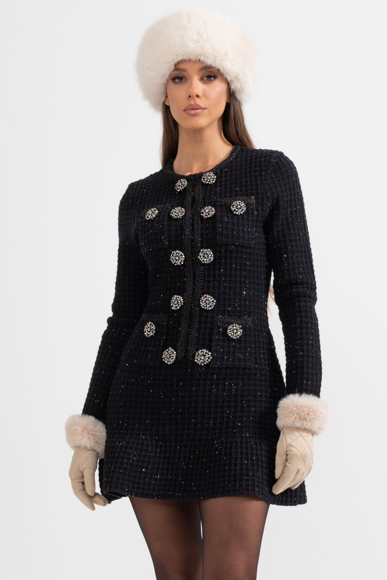 Robe en tricot longueur genou Colette™