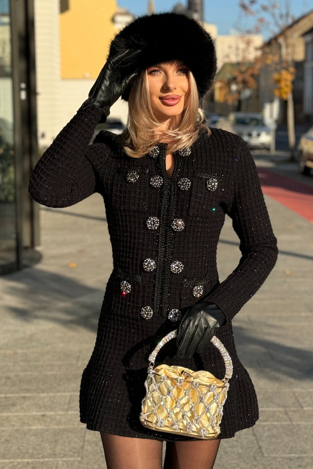 Robe en tricot longueur genou Colette™