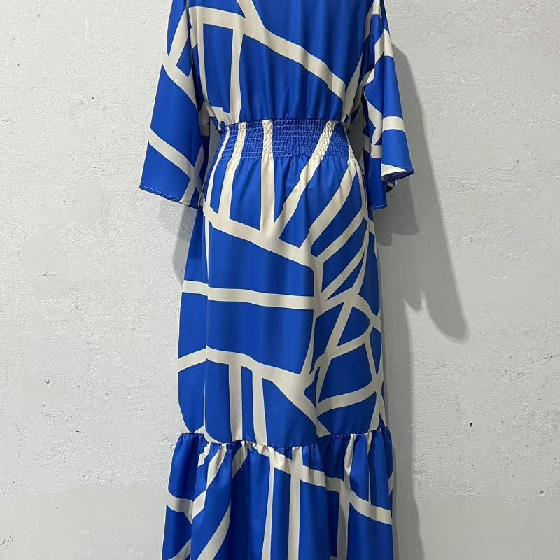 Silvia™ - Robe ajustée élégante avec col en V