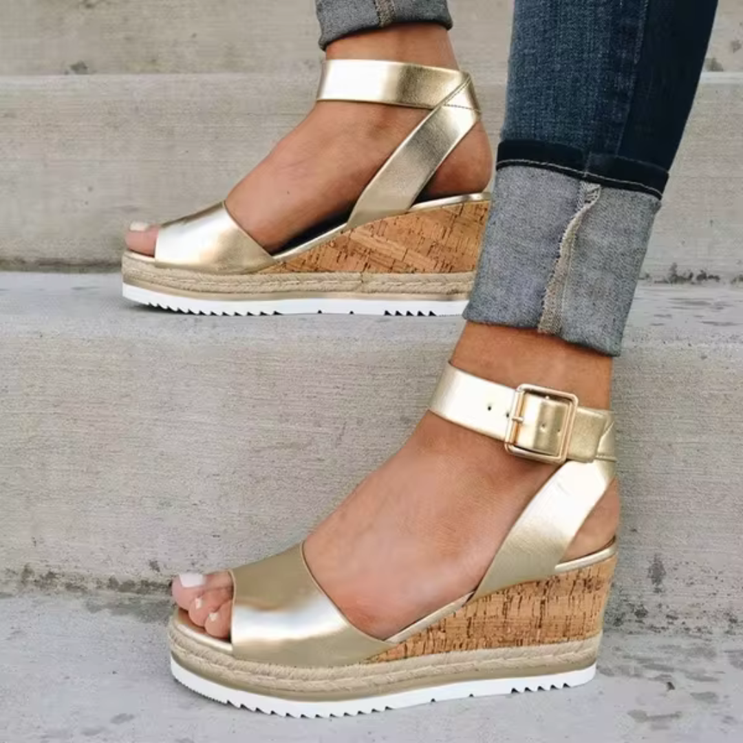 Cassandra - Stylish Wedge Sandals