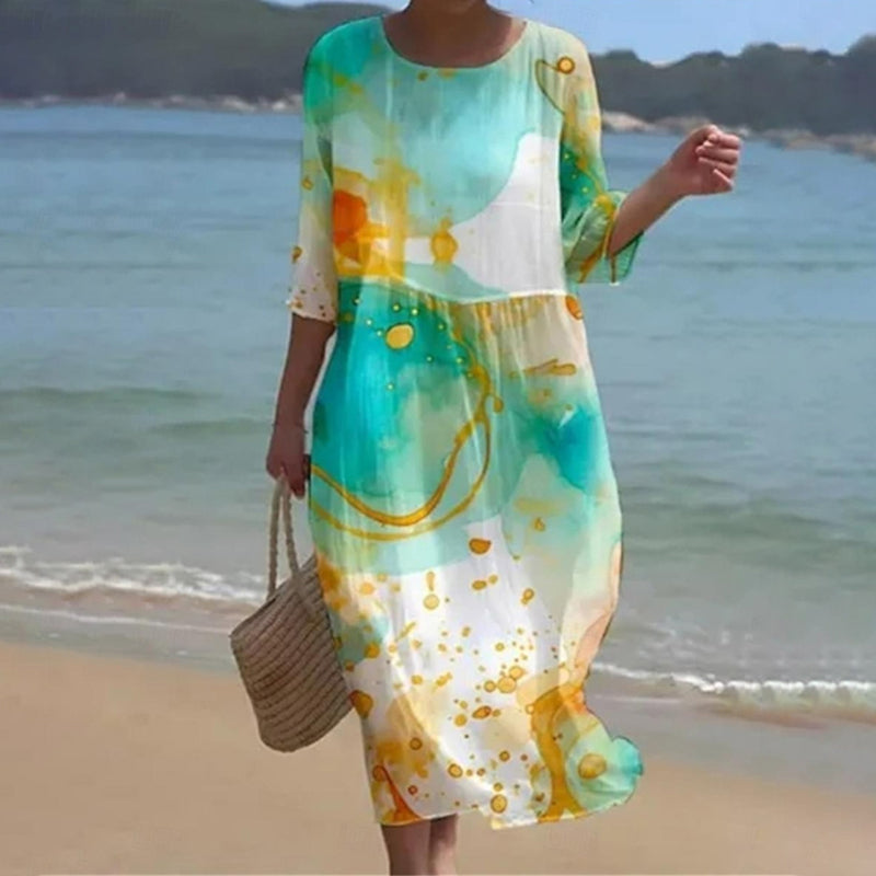 KAREN™ - Elegant Floral Dress