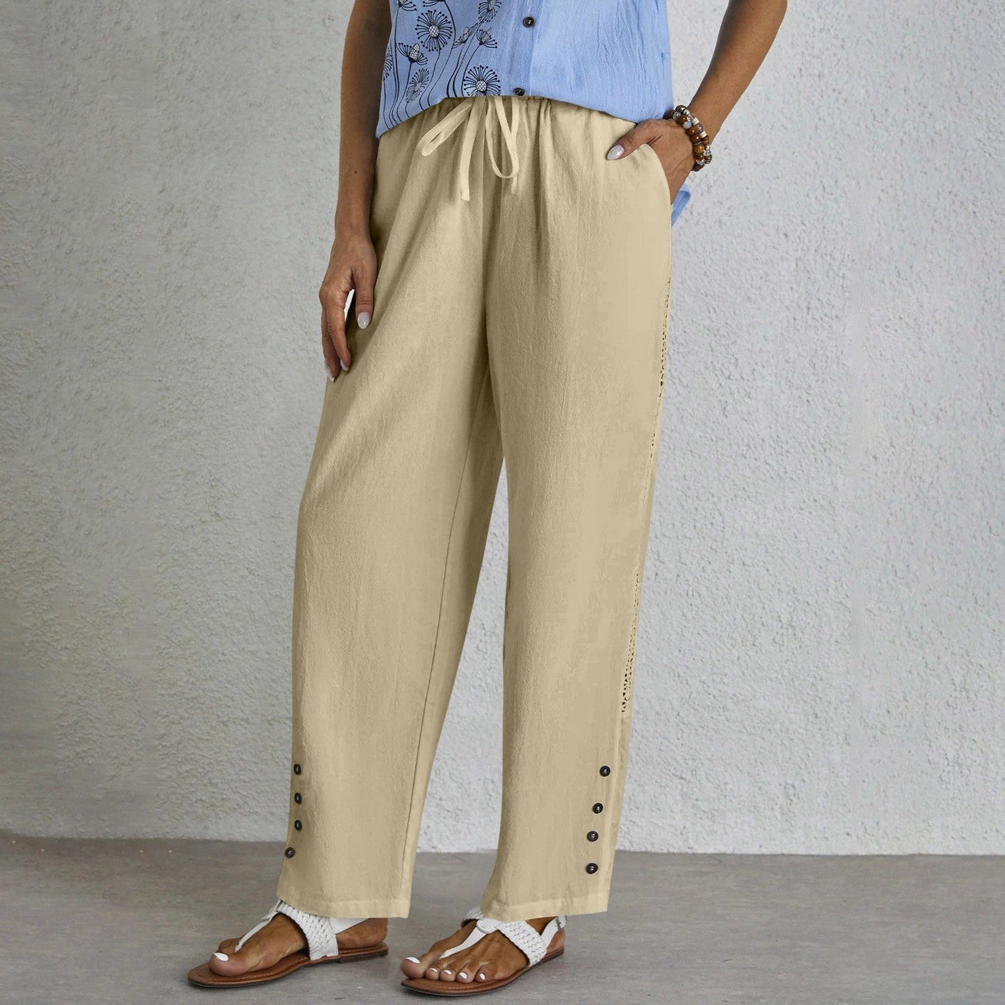 Celena™ - Effortless Buttoned Pants